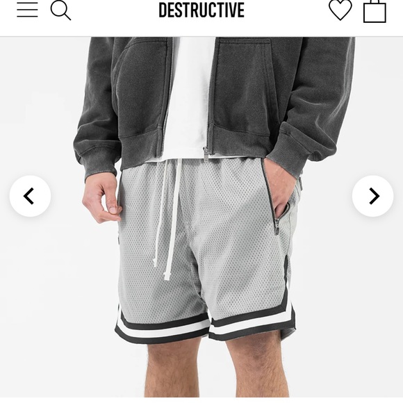 Destructive sports mesh shorts - Picture 3 of 4